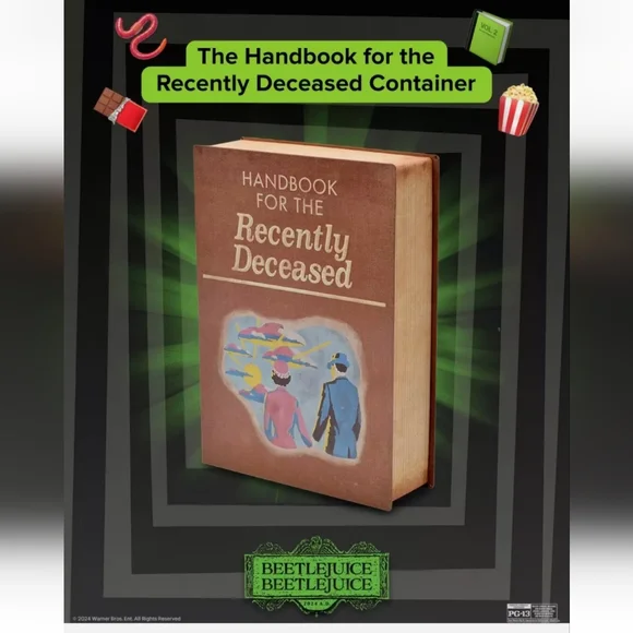 AMC Beetlejuice - The Handbook Popcorn Bucket & Tumbler W/Sandstorm Topper - Picture 6 of 6